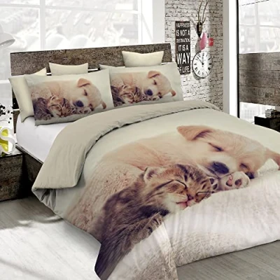 Image of Italian Bed Linen MB HOME ITALY, Goodnight Duvet Cover Set, Lilli, Double