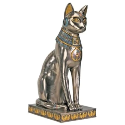 Image of Summit Egyptian Bronze Bastet Collectible Figurine
