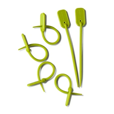 Image of Zeal Silicone Bag Ties, Lime, One Size