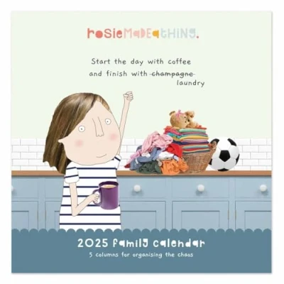 Image of 2025 Rosie Made a Thing Square Family Planner Organiser Wall Calendar
