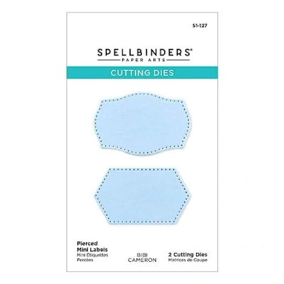 Image of Spellbinders Pierced Mini Labels Etched Dies from The Bibi&#039;s Snowflakes Collection by Bibi Cameron