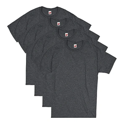 Image of Hanes Men&#039;s ComfortSoft Short Sleeve T Shirt, Charcoal Heather, XXXL
