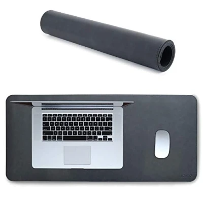 Image of LONDO OTTO430 Leather Extended Mousepad Desk Mat, Gray, L
