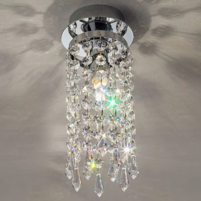 Image of Charleston Designer Crystal Surface Mounted Spotlight Polished Chrome, 1x G9