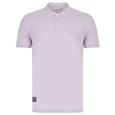 Image of Tokyo Laundry Mortimer 2 Signature Cotton Pique Polo Shirt in Lilac M
