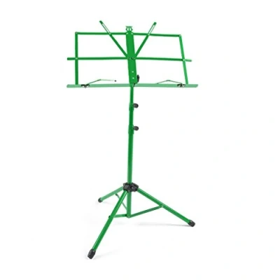 Image of Tangpan Adjustable Folding Music Stand with Carrying Bag Color Green