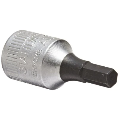 Image of Stahlwille STW44K4 1/4 Inch Drive 4 mm Short In Hex Socket Silver