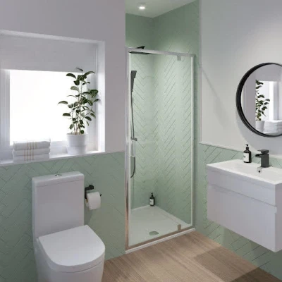 Image of Luxura Pivot Shower Door 700mm 6mm