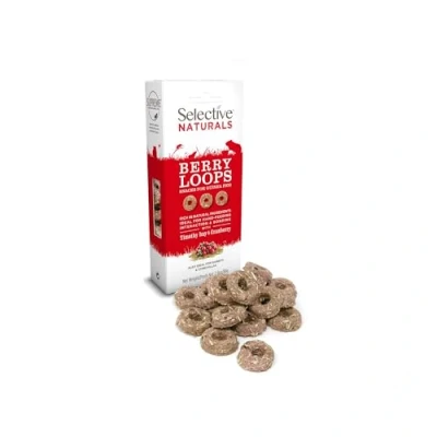Image of Supreme Petfoods Selective Naturals Berry Loops with Timothy Hay &amp; Cranberry 80g