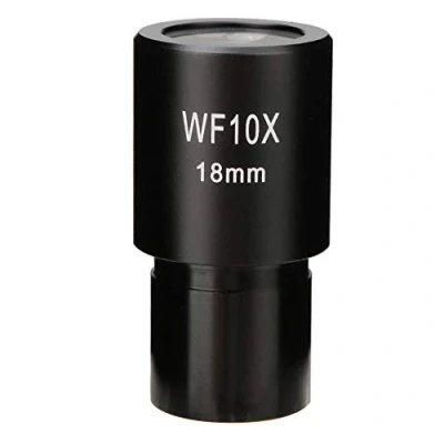 Image of Eyepiece, WF10X/18mm Biological Microscope Wide Angle Eyepiece Optical Lenses with Scale
