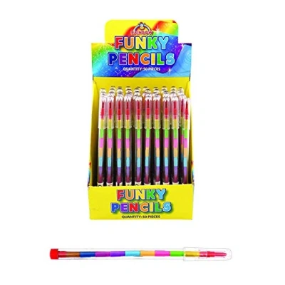 Image of Henbrandt 20 x swap swop a point coloured crayon party bag fillers loot pocket money toys