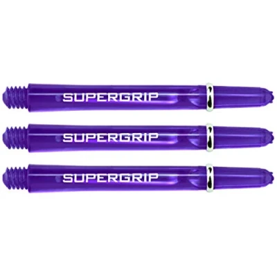Image of Harrows Supergrip Dart Shafts Dark Purple Midi 5 Set (15 Stems)