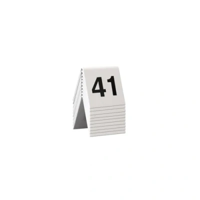 Image of Securit Table Signs, Numbers 41 50, 4 x 5 cm (TN 50), TN 50 WT