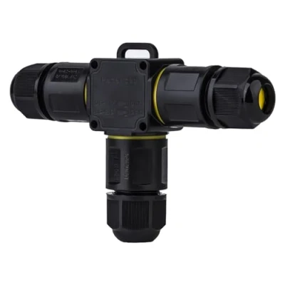 Image of Junction Box IP68 Waterproof Outdoor Cable Connector 3 Way Line M20 External Sleeve Coupler Extension Electrical Wire Protector for Diameter 4 8mm