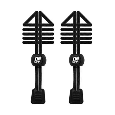 Image of Packs of Elastic Lock Shoelaces For Running &amp; Triathlon UK SELLER (BLACK)