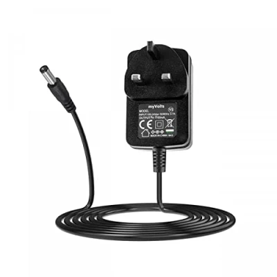 Image of MyVolts 9V power supply adaptor compatible with Korg Kaossilator Pro Synth UK plug