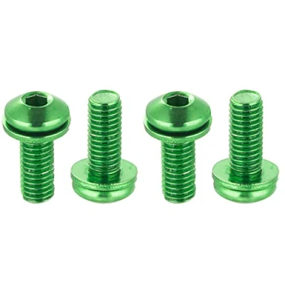 Image of Chooee Water Bottle Cage Bolts M5 x 12mm,4pcs Holder Screws for MTB,Mountain Bike,Road Bicycle Green