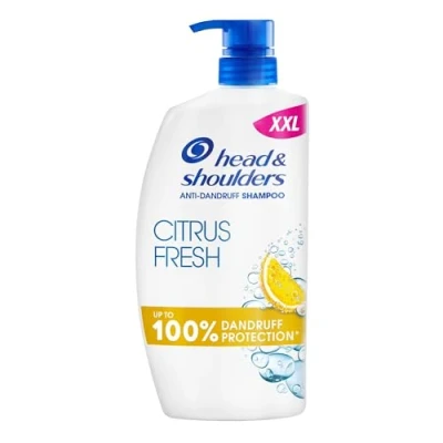 Image of Head &amp; Shoulders Citrus Fresh Anti Dandruff Shampoo For Greasy Hair, 1000ml, Up to 100% Flake Free, Clinically Proven, Any Hair and Scalp Type, Daily use, Clean Feeling