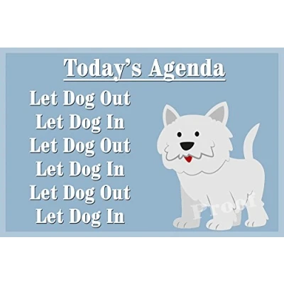 Image of Westie West Highland White Terrier Funny Fridge Magnet Gift