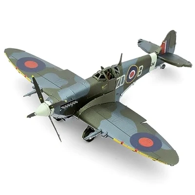 Image of Metal Earth Supermarine Spitfire Color 3D Model Kit Fascinations
