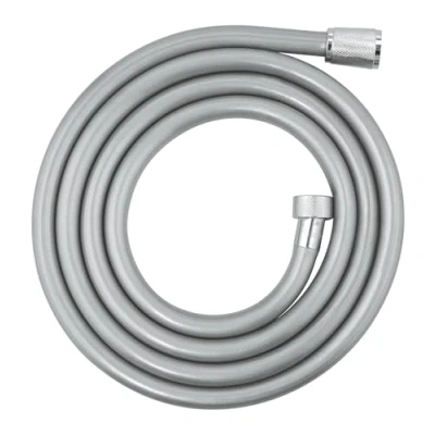 Image of GROHE VitalioFlex Trend Smooth Shower Hose 2 m (Tensile Strength 50 kg, Pressure Resistance Up to 5 Bar, Heat 70C, Universal Connection G 1/2&#039;&#039; x 1/2&#039;&#039;), Chrome, 22113000