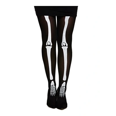 Image of HENBRANDT Skeleton Print Ladies Tights One Size (UK 8 12)
