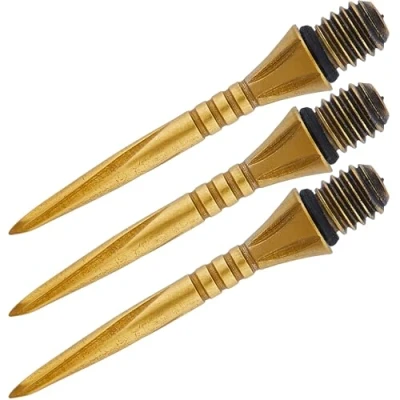 Image of Unicorn Swytch Volute Converta Darts Points Steel with Titanium Coating Golden 27 mm Pack of 3