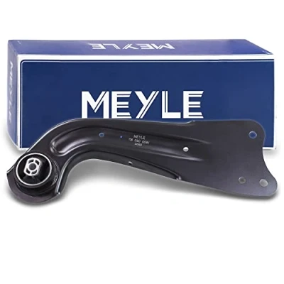 Image of 1K0505224K Suspension Arm MEYLE 116 050 0081 ORIGINAL Quality with rubber mount Rear Axle Right, Front Trailing Sheet Steel VOLKSWAGEN: Golf 5