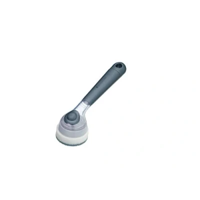 Image of MasterClass MCSOAPDBRUSH Soap Dispensing Dish Brush with Handle and Built In Dispenser, 20 cm, Grey