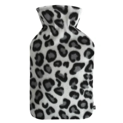 Image of LKH Hot Water Bottle Cover UK 2L Fleece &amp; Cold Compress Washable Super Soft Sherpa Leopard Gift for Kids Teen Adults (Only Cover)