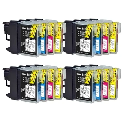 Image of Go Inks 4 Set of Ink Cartridges to replace Brother LC985 Compatible/non OEM for DCP &amp; MFC Printers (16 Inks)