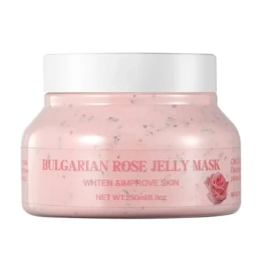 Image of Britains Beauty Ultimate Jelly Masks 10 Varieties for All Skin Types: Brightening, Hydration, Anti Aging, Acne Treatment, Natural Ingredients, 250ml Each (Bulgarian Rose Mask)