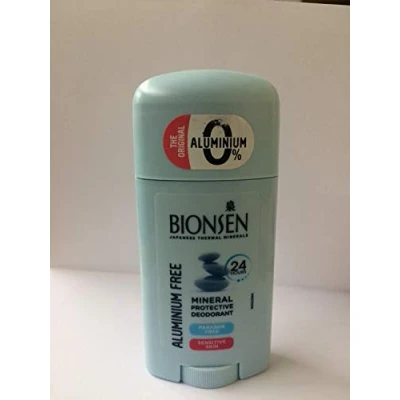 Image of THREE PACKS of Bionsen Mineral Protective Deodorant Aluminium Free Stick 40ml