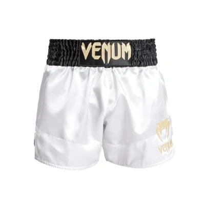 Image of Venum Classic MUAY THAI Shorts Sports shorts, Men&#039;s, Size: XXL, White/black gold