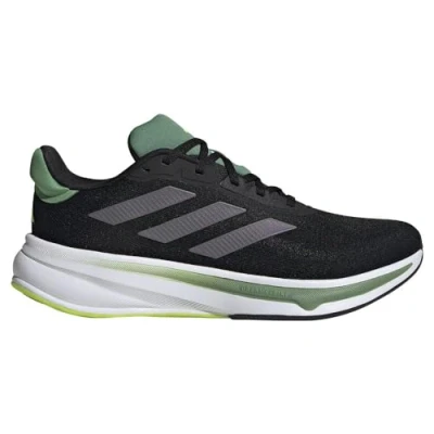 Image of adidas Men&#039;s Response Super M Running Shoes, core Black/Grey Five/preloved Green, 6 UK