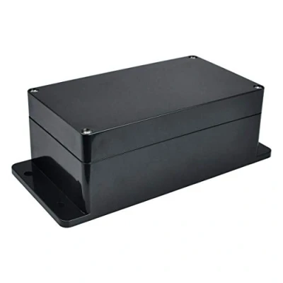 Image of Project Box with Fixed Ear Therlan DIY IP65 Waterproof Junction ABS Universal Electronics Enclosure Black Boxes Dustproof Plastic Case Indoor Outdoor Connecting(158*90*60mm)