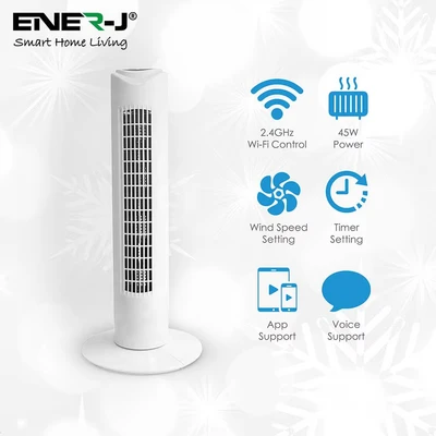 Image of Ener J Smart Wi Fi Tower Fan