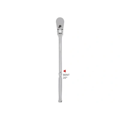Image of TEKTON 1/2 Inch Drive x 14 Flex Head Bent Handle Ratchet SRH23214