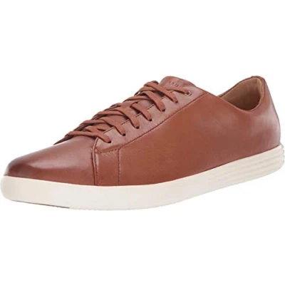 Image of Cole Haan Men&#039;s Grand Crosscourt Sneaker Trainers, Brown (Tan Leather Burnished Tan Burnished), 10.5 UK