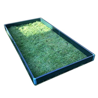 Image of GardenSkill Raised Bed Large Garden Vegetable Planter Kit for Growing Flowers Herbs Fruit Veg (2m x 1m 150mm high, Green)