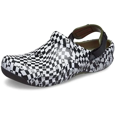 Image of Crocs Unisex Bistro Pro LiteRide Clog, Black/White, 4 UK