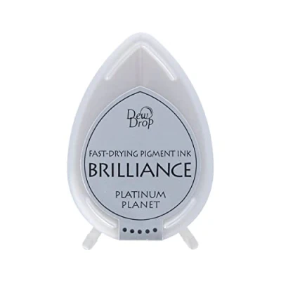 Image of Tsukineko Brilliance Dew Drop Ink Pads Platinum Planet