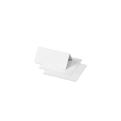 Image of Clairefontaine Ref 75016C Pollen Place Card (Pack of 25 Sheets) 85 x 40mm Sized, 210gsm Grained Card, Acid Free, Inkjet &amp; Laser Printer Compatible White