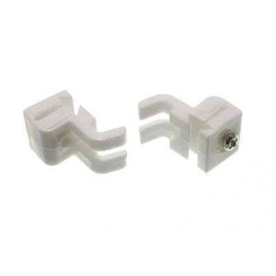 Image of 2 X Curtain Glide Rail Stop Ends Fits Swish Solo Glyde Dovetail Type NEW