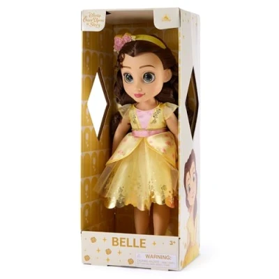 Image of Disney Store Official Belle Doll with Toy Hair Brush, Beauty &amp; The Beast, 40.5cm / 16&quot;, Once Upon a Story Collection, Age 3+