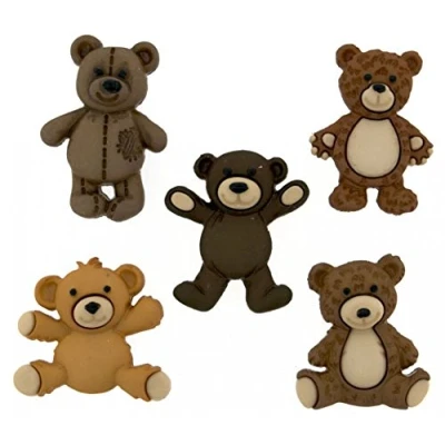 Image of Dress It Up Shaped Novelty Button Packs Stuffed with Love