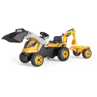 Image of SMOBY BUILDER MAXX TRACTOR + TRAILER