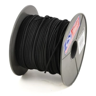 Image of Everlasto &#039;Lastoflex&#039; Elastic Shock Bungee Cord Rope Black 4mm x 50M