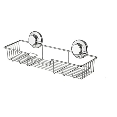 Image of SANNO Bathroom Shower Caddy Bath Shelf Storage Organizer No Damage Suction Cup, Rustproof Multi functional Combo Basket for Kitchen &amp; Accessories Stainless Steel