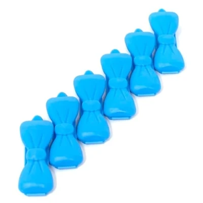 Image of Camtiac Dog Hair Barrette Mini Pack of 6 Light Blue 44